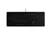 Tastaturen - Contour Active Key QuickClean AK-CB7012F - keyboard - medical hygienic design removable cover compact - QWERTY - Pan Nordic - black Input Device - Tastatur - Nordic ISO - Schwarz - AK-CB7012F-U1-B/NOR