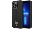 Handys - Cover & Cases - GUESS GUHCP14XSLTGK iPhone 14 Pro Max 6.7" black/black hardcase Silicone Triangle - 3666339065874