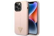 Handys - Cover & Cases - GUESS GUHCP14XSLTGP iPhone 14 Pro Max 6.7" pink/pink hardcase Silicone Triangle - 3666339065959