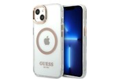 Handys - Cover & Cases - GUESS GUHMP13MHTRMD iPhone 13 6.1 "gold / gold hard case Metal Outline Magsafe - 3666339057145