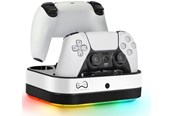 Gaming Zubehör - Deep Explorer Doppelladestation mit RGB-LEDs für DualSense und PlayStation Portal - Ladegerät - Sony PlayStation 5 - PS5DUACHASTALEG