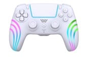 Gaming Zubehör - Deep Explorer Wave - White - Wireless Controller - Sony PlayStation 4 - PS4MANWIRLEDW