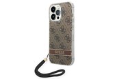 Handys - Cover & Cases - GUESS GUOHCP14XH4STW iPhone 14 Pro Max 6.7 "brown / brown hardcase 4G Print Strap - 3666339093860