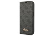 Handys - Cover & Cases - GUESS GUBKP14LHG4SHK iPhone 14 Pro 6.1 "black / black book 4G Vintage Gold Logo - 3666339083182