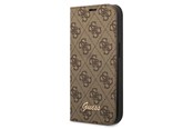 Handys - Cover & Cases - GUESS GUBKP14XHG4SHW iPhone 14 Pro Max 6.7 "brown / brown book 4G Vintage Gold Logo - 3666339083236