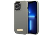 Handys - Cover & Cases - GUESS GUHMP13LSPLG iPhone 13 Pro / 13 6.1" grey/grey hard case Silicone Logo Plate MagSafe - 3666339056919