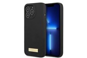 Handys - Cover & Cases - GUESS GUHMP13XSPLK iPhone 13 Pro Max 6.7" black/black hard case Silicone Logo Plate MagSafe - 3666339056841