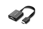 Display Kabel - UGREEN 40248 Adapter / HDMI - VGA micro USB / audio 3.5mm mini jack - Black - 40248