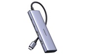 USB-Hubs - UGREEN CM473 USB-C HUB - 2xUSB-A / 2xUSB-C - 20cm USB-Hubs - USB 3.0 - 4 - Grau - 15395