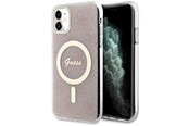 Handys - Cover & Cases - GUESS GUHMN61H4STP iPhone 11 6.1" pink/pink hardcase 4G MagSafe - 3666339127343