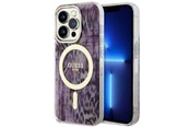 Handys - Cover & Cases - GUESS GUHMP14LHLEOPWP iPhone 14 Pro 6.1" pink/pink hardcase Leopard MagSafe - 3666339115692