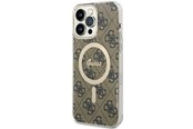 Handys - Cover & Cases - GUESS GUHMP14XH4STW iPhone 14 Pro Max 6.7" brown/brown hardcase 4G MagSafe - 3666339126902