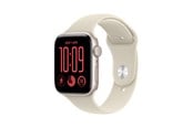 Smartwatches, Pulsuhren, Sportuhren & Schrittzähler - Apple Watch SE 3 GPS 44mm Starlight Aluminium Case with Sand Sport Band - S/M - MJL34QN/A