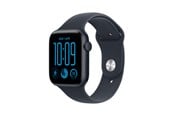 Smartwatches, Pulsuhren, Sportuhren & Schrittzähler - Apple Watch SE 3 GPS 44mm Midnight Aluminium Case with Navy Blue Sport Band - S/M - MJL74QN/A