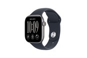 Smartwatches, Pulsuhren, Sportuhren & Schrittzähler - Apple Watch Series 12 GPS 42mm Space Grey Aluminium Case with Navy Blue Sport Band - M/L - MJE94QN/A