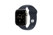 Smartwatches, Pulsuhren, Sportuhren & Schrittzähler - Apple Watch Series 12 GPS + Cellular 42mm Natural Titanium Case with Navy Blue Sport Band - M/L - MJGG4QN/A