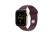 Smartwatches, Pulsuhren, Sportuhren & Schrittzähler - Apple Watch Series 12 GPS + Cellular 42mm Radiant Gold Titanium Case with Burgundy Sport Band - M/L - MJGK4QN/A