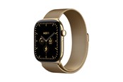 Smartwatches, Pulsuhren, Sportuhren & Schrittzähler - Apple Watch Series 12 GPS + Cellular 46mm Radiant Gold Titanium Case with Radiant Gold Milanese Loop - M/L - MJGV4QN/A