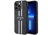 Handys - Cover & Cases - GUESS GUHMP13LP4RPSK iPhone 13 Pro / 13 6.1" black/black hardcase 4G Printed Stripes MagSafe - 3666339119652