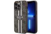 Handys - Cover & Cases - GUESS GUHMP13XP4RPSW iPhone 13 Pro Max 6.7" brown/brown hardcase 4G Printed Stripes MagSafe - 3666339119768