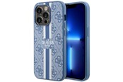 Handys - Cover & Cases - GUESS GUHMP14LP4RPSB iPhone 14 Pro 6.1" blue/blue hardcase 4G Printed Stripes MagSafe - 3666339119997