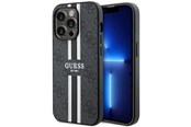Handys - Cover & Cases - GUESS GUHMP14LP4RPSK iPhone 14 Pro 6.1" black/black hardcase 4G Printed Stripes MagSafe - 3666339119690