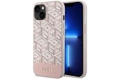 Handys - Cover & Cases - GUESS GUHMP14MHGCFSEP iPhone 14 Plus 6.7" pink/pink hard case GCube Stripes MagSafe - 3666339112516
