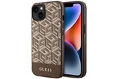 Handys - Cover & Cases - GUESS GUHMP14MHGCFSEW iPhone 14 Plus 6.7" brown/brown hard case GCube Stripes MagSafe - 3666339112479