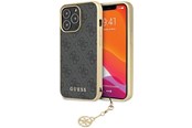 Handys - Cover & Cases - GUESS 4G Charms Collection case for iPhone 14 Pro - gray - 3666339169879