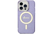 Handys - Cover & Cases - GUESS GUHMN61HCMCGU iPhone 11 / Xr 6.1" purple/purple hardcase Glitter Gold MagSafe - 3666339125608