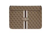 Systemzubehör - GUESS 4G Printed Stripes cover for a 14" laptop - brown - 3666339120535