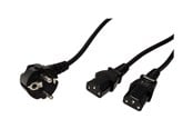 Stromkabel (Intern) - Roline - power cable - power CEE 7/7 to power IEC 60320 C13 - 2 m - 19.08.1022