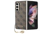 Handys - Cover & Cases - GUESS GUHCZFD5GF4GBR F946 Z Fold5 brown/brown hardcase 4G Charms Collection - 3666339171971