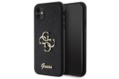 Handys - Cover & Cases - GUESS GUHCN61HG4SGK case for iPhone 11 / Xr - black Glitter Script Big 4G - 3666339147266