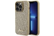 Handys - Cover & Cases - GUESS Disco Metal Script case for iPhone 15 Pro - gold - 3666339173593