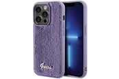 Handys - Cover & Cases - GUESS Sequin Script Metal case for iPhone 15 Pro - purple - 3666339176242
