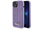 Handys - Cover & Cases - GUESS Sequin Script Metal case for iPhone 15 - purple - 3666339176228
