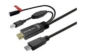 USB Kabel - Vivolink - USB cable kit - 24 pin USB-C to HDMI USB Type B 24 pin USB-C - 7.5 m - PROUSBCHDMIUSBB7.5-CHARGE