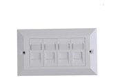 Netzwerkzubehör - Lanview faceplate - UK type 146x86 mm - LVN126188UK-4
