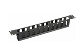 Rack-Gehäuse - Lanview by Logon - rack cable organiser - sliding cover - 1U - RAO400BL