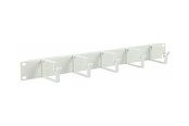 Rack-Gehäuse - Lanview by Logon - rack cable organiser (horizontal / vertical) - 5 hooks - 1U - RAO100WH