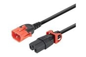 Stromkabel (Intern) - MicroConnect - power cable - IEC 60320 C15 to IEC 60320 C14 - 2 m - MC-DUALC14C15-2M