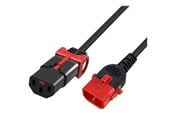 Stromkabel (Intern) - MicroConnect - power cable - power IEC 60320 C13 to IEC 60320 C14 - 2.5 m - MC-DUALC13C14S-2.5