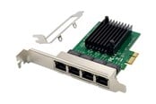 Netzwerkadapter (Netzkarte, Druckserver, u.s.w.) - MicroConnect - network adapter - PCI Express x1 - Gigabit Ethernet x 4 - MC-PCIEX1-RTL8111F-Q