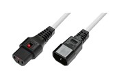 Stromkabel (Intern) - MicroConnect - power cable - power IEC 60320 C13 to IEC 60320 C14 - 1.5 m - MC-C13C14LOCK-1.5MW