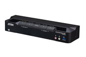 KVM Switches - ATEN CS1944DPA 4-Port USB 3.0 8K DisplayPort Dual-Display KVMP Switch (Cables included) - CS1944DPA