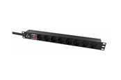 Stromkabel (Extern) - Lanview - power distribution strip - 10A - LVR-2MSCH-SCH-C13-8