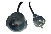 Stromkabel (Extern) - MicroConnect - power extension cable - Type F/E to Type E - 3 m - MC-PE0300FRB