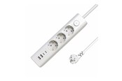 Stromkabel (Extern) - MicroConnect - power strip - 3-way on/off switch - MC-GRU00315WS-USB