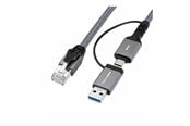 Netzwerk - Kabel - MicroConnect network cable - 5 m - black - Schwarz - 5m - MC-RJ45USBC-05